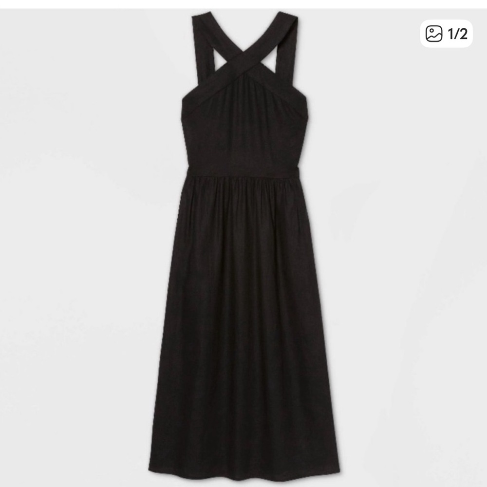Black Linen Dress